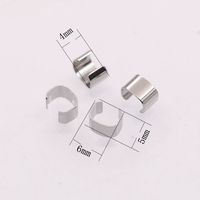 Composants en acier inoxydable pour loisirs créatifs, fermoirs en acier titane, clips en C, apprêts simples pour bijoux de cheveux de créateur