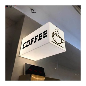 Custom Street <b>Signage</b> Led Acrylic Lightbox Business logo Light Box Outdoor <b>Wall</b> Hanging Light Box Shop Signs - Product Image 1