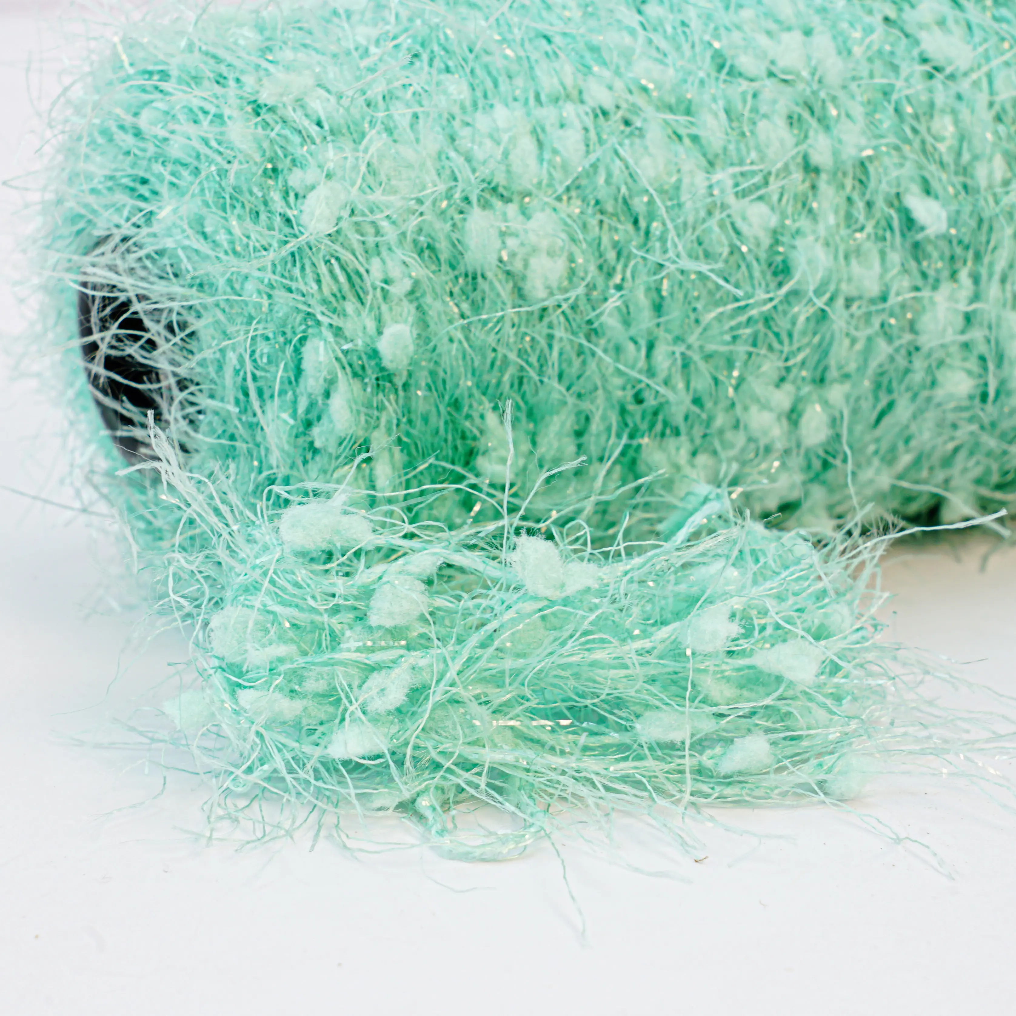 Fils en gros tricot à la main bricolage fantaisie fil brillant pompons Nylon pour fil à tricoter