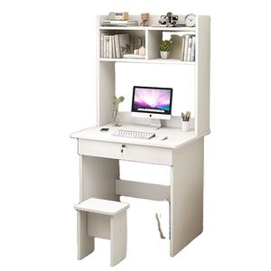 Wood Modern Computer Desk for Small Space with Shelf For Home Furniture
