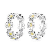 Nouveauté 925 argent Sterling étoile coeur géométrique cercle boucles d'oreilles Fine Zircon bijoux pour anniversaires fêtes cadeaux