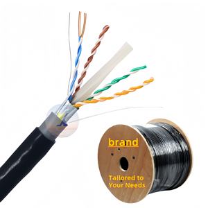 Câble <span class=keywords><strong>LAN</strong></span> Blindé Extérieur Cat6A 1000 pieds sur Tambour Cuivre Nu 23AWG CCA Étanchéité Blindée SFTP FTP Câble Extérieur Cat6 305m - Product Image 1