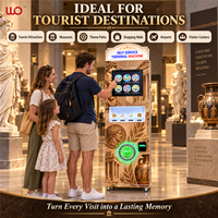 Distributeur automatique de pièces commémoratives à écran tactile de 17 pouces pour les musées et les attractions touristiques