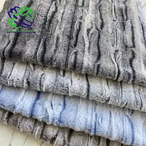 Faux Rabbit Fur Fabric 2021NEW Wholesale Price PD And Discharges Print Rabbit Faux Fur Fabric