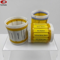 Tubo Termocontraíble Imprimible por Láser, Relación 3:1, Amarillo/Blanco, para Máquina de Marcado Láser, Identificación de Cables