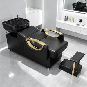 Meuble de salon de beauté : Bac de lavage allongé pour salon de coiffure - Product Image 1