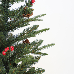 Arbre artificiel en PVC vert <span class=keywords><strong>de</strong></span> 30 cm avec baies rouges, <span class=keywords><strong>mini</strong></span> arbre <span class=keywords><strong>de</strong></span> <span class=keywords><strong>Noël</strong></span>, décoration <span class=keywords><strong>de</strong></span> <span class=keywords><strong>Noël</strong></span> pour la maison et le bureau - Product Image 2