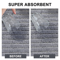 Modern Tufted Polyester Machine Washable Stain Resistant Kitchen Floor Mat 2PCS Anti-Skid Kitchen Runner Rugs Set