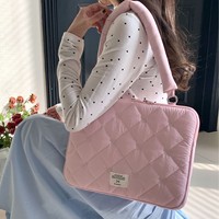 Nueva Bolsa de Hombro de Poliéster Estilo Instagram, Dulce y Versátil, para Computadora Portátil, Funda para MacBook de 133 Pulgadas
