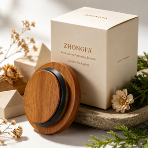 Couvercle en bois naturel pour bocal à bougie à large ouverture, couvercle en bois massif pour bocaux d'huiles essentielles, contenants à bougies et parfums d'intérieur - Product Image 2