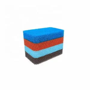 Fornecimento de fábrica folha de borracha de esponja de silicone vermelho azul de células abertas borracha de esponja de silicone para limpeza
