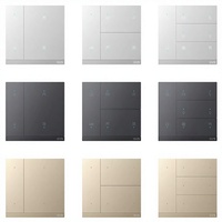 Système d'automatisation intelligent KNX/EIB KNX 2/3/4 Gang, interrupteur mural intelligent pour maison intelligente et hôtel, panneau à boutons poussoirs 4, 6 ou 8 touches