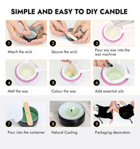 Tazón de Cera de Silicona Multifuncional No Tóxica con Boquilla de Precisión y Asa para Calentar Cera en Polvo, Preparación de Mascarillas DIY - Product Image 3