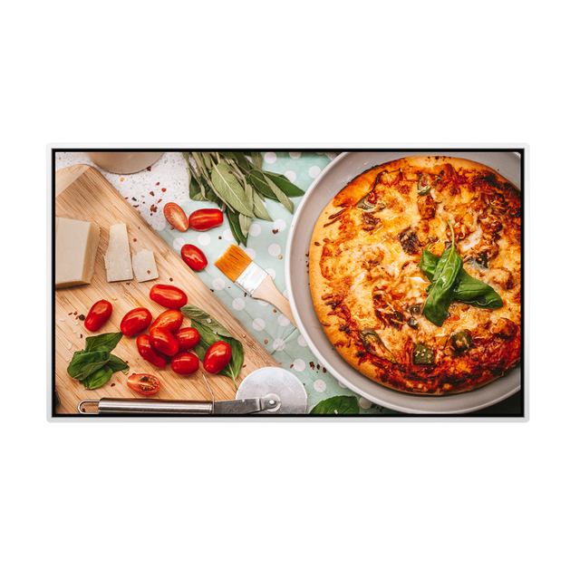 Alum Frame 50 55 65 Inch Android 9.0 Smart TV LED Touch Screen 4K Video Wall Mounted Android 9.0 LED Advertising Screen Display