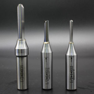 FST CNC Series 1/<span class=keywords><strong>2</strong></span> Vástago Carburo sólido TCT Fresa <span class=keywords><strong>2</strong></span> Flauta Fresa de ranura <span class=keywords><strong>recta</strong></span> Broca para madera MDF - Product Image 1