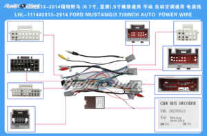 Pemutar Multimedia radio mobil, Android 2 Din Aksesori Universal kabel colokan konektor adaptor kawat untuk Ford MUSTANG(9.7)9 inci otomatis - Product Image 2