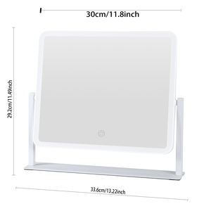Specchio per il Trucco LED ad Alta Definizione, Specchio da Tavolo Illuminato Touch per Bellezza Femminile <span class=keywords><strong>e</strong></span> Uso in Camera da Letto - Product Image 5