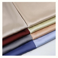 Tissu satiné en polyester imitation acétate, lin simple face, pour robes de soirée et vêtements de nuit