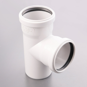 Nhà sản xuất Bán hàng nóng PVC nhựa TEE ổ cắm nước áp lực cao cống <span class=keywords><strong>Adapter</strong></span> Phụ kiện đường ống - Product Image 2