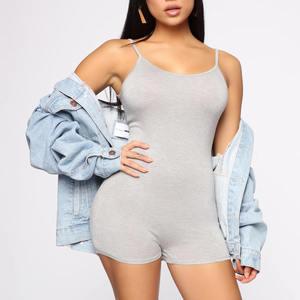 Combi-short de sport pour femmes, <span class=keywords><strong>combinaison</strong></span> une pièce, Sexy, couleur unie, taille s-4xl, tendance 2021 - Product Image 2