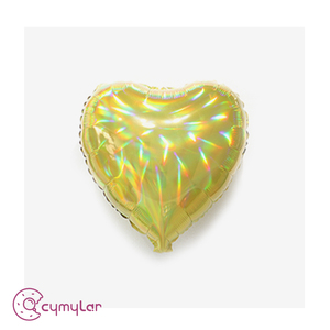 Cymylar, venta al por mayor, <span class=keywords><strong>globos</strong></span> de papel de aluminio de corazón de 18 pulgadas, <span class=keywords><strong>globos</strong></span> iridiscentes de arcoíris, rojo, verde, azul, plateado para decoración de fiesta de cumpleaños - Product Image 3