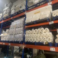 Interlining thermocollant en tricot circulaire 100% polyester, élastique, adhésif, enduit de PES, toucher doux pour les fabricants de vêtements