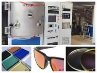 Chaîne de production de revêtement PVD sous vide de haute précision avec pompe pour lentilles en verre et plaquettes Lidar Face ID