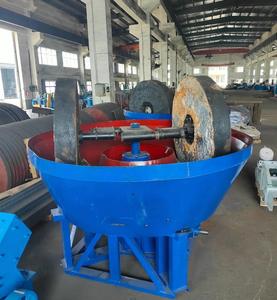 Planta de Procesamiento de <span class=keywords><strong>Oro</strong></span> de Pequeña Escala para Minas de Cuarzo, Molino de Bandeja Húmeda, Conjunto Completo de Equipos - Product Image 1