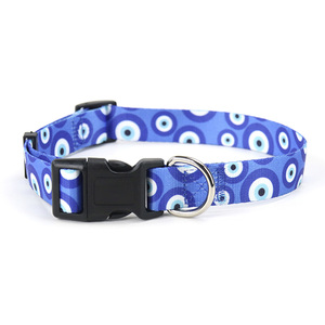 Maßgefertigtes Tribal-Print-Muster Design Einzigartige Stilvolle Weiche Bequeme Welpenhalsbänder Böses-Auge-Hundehalsband - Product Image 1