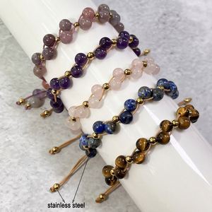 Natural Stone <b>Bracelet</b> Colorful Glass Beaded Creativity Booster Professional Tiered Pricing Policy Mixed Batch Support - Product Image 2