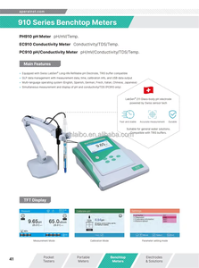 ชุดเครื่องวัดค่า <span class=keywords><strong>pH</strong></span> แบบตั้งโต๊ะ Labo Instrument Apera PH910 สำหรับห้องปฏิบัติการ พร้อมฟังก์ชันวัดค่า <span class=keywords><strong>pH</strong></span>, ORP, PX, ISE และอุณหภูมิ - Product Image 6