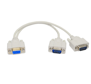 DB9 9 broches 1 femelle <span class=keywords><strong>Ale</strong></span> à 2 mâle Rs232 adaptateur répartiteur série câble droit - Product Image 1
