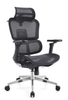 Chaise de bureau ergonomique moderne en maille, pivotante, à dossier haut, réglable en 3D, option avancée pour usine