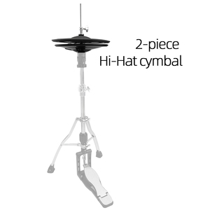 Cymbale électronique double zone 13 pouces, 2 pièces, compatible avec diverses marques, sans support métallique - Product Image 3