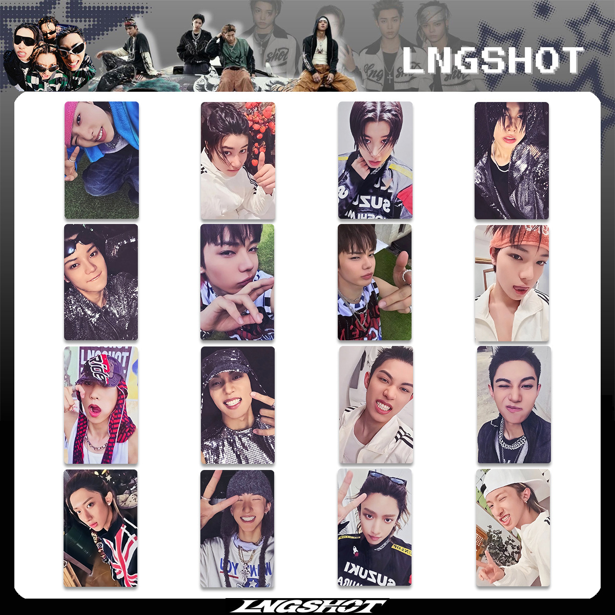 4Pcs/Set KPOP LNGSHOT SHOT CALLERS Album Personal Selfie