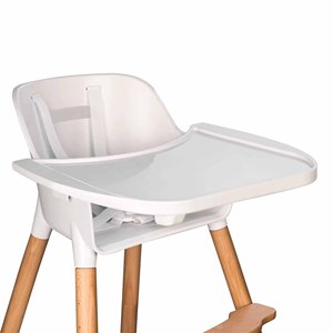 Chaise haute pour bébé à hauteur réglable avec plateau amovible, chaise d'alimentation pour tout-petits en bois massif, chaise de repas ergonomique pour enfants - Product Image 3