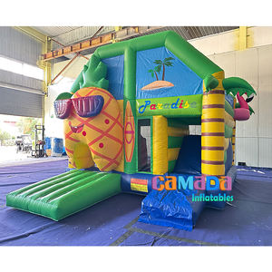 Château sautant gonflable en PVC personnalisé Ananas Château gonflable toboggan Château gonflable Combo et toboggan - Product Image 3