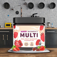 Sentian Hot Selling OEM Vegan Vrouwen Multivitamine Gummies met Echt Fruit, Immuunondersteuning, Aardbeiensmaak, 2 Gummies per Dag