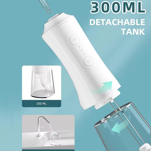 <span class=keywords><strong>Appareil</strong></span> de nettoyage <span class=keywords><strong>dentaire</strong></span> électrique <span class=keywords><strong>professionnel</strong></span> étanche IPX7, portable de voyage, 300 ml, irrigateur buccal intelligent sans fil - Product Image 3