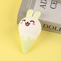 Peluche lapin rigolote anti-stress, petite poupée de bureau, jouet de dessin animé pour soulager le stress