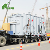 Semi-remorque hydraulique modulaire 300 tonnes, multi-essieux, à plateau surbaissé pour le transport de navires surdimensionnés