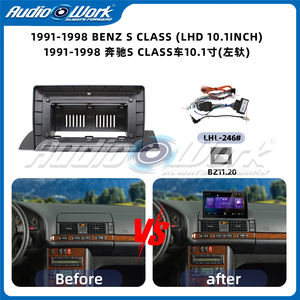 Cadre d'adaptation intelligent 10,1 pouces pour Mercedes Classe S (1991-1998) compatible Android/<span class=keywords><strong>Apple</strong></span> CarPlay (conduite à gauche) - Product Image 2