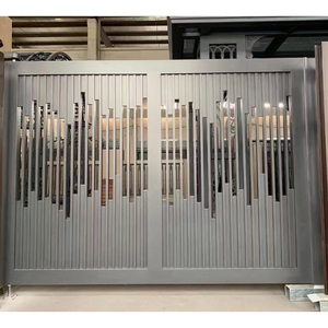 Puerta <span class=keywords><strong>de</strong></span> Hierro Forjado <span class=keywords><strong>de</strong></span> Lujo para Villa, Mansión, <span class=keywords><strong>Castillo</strong></span>, <span class=keywords><strong>Entrada</strong></span> Principal Exterior, Puerta <span class=keywords><strong>de</strong></span> Jardín Personalizada <span class=keywords><strong>de</strong></span> Aluminio - Product Image 3