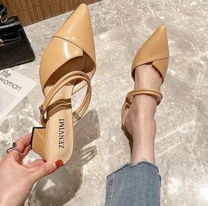 Up-0788J nuovo modello elegante <span class=keywords><strong>donna</strong></span> pump Sexy sandali <span class=keywords><strong>tacco</strong></span> <span class=keywords><strong>basso</strong></span> 5.5cm <span class=keywords><strong>scarpe</strong></span> 42 taglia - Product Image 3