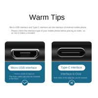 Jaket Android kabel Data USB mikro, kabel Data USB mikro untuk ponsel Android, jaket PVC 60W pengisian daya cepat, kartu suara V8, OTG 3A, pelindung kepang