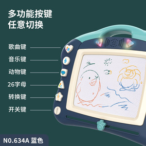 Tableau à dessin magnétique en plastique effaçable pour enfants de 2 à 6 ans, jouet éducatif précoce - Product Image 4