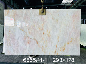 Cristallo pembe doğal quarsit saydam pembe quarsit pembe kristal quarsit levhalar için DUVAR KAROLARI - Product Image 6