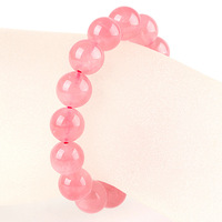Bracelet tendance pour femme 2026 en perles de cristal naturel de qualité supérieure avec quartz rose de Madagascar 8 mm, cristaux de guérison pour les occasions festives