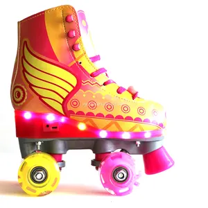 Roller skates ajustável prata quebra adultos