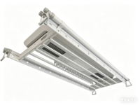 Séchoir à linge électrique pliable intelligent Sunshine Home de luxe en aluminium à fixation au plafond avec éclairage LED et télécommande